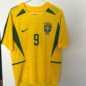 2002 Brazil Ronaldo “El Fenómeno” Luis Nazario de Lima Home jersey